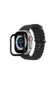 Apple Watch Ultra 49mm Alüminyum Kasa Cam Ekran Koruyucu - Siyah