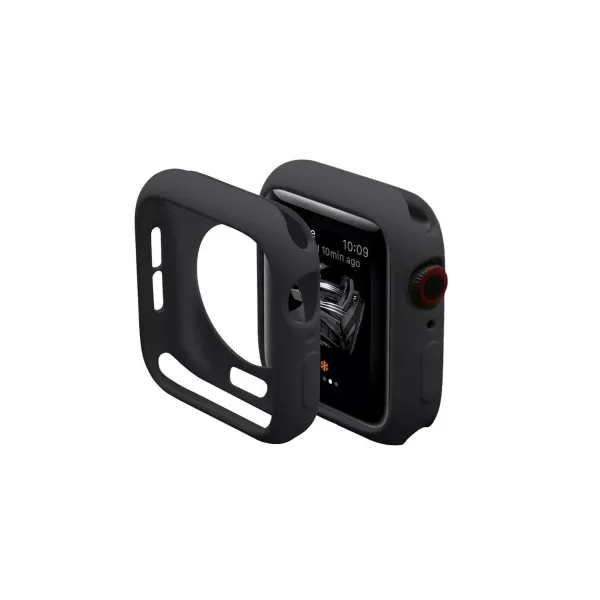 Apple Watch 38mm Silikon Alt Kasa - Siyah