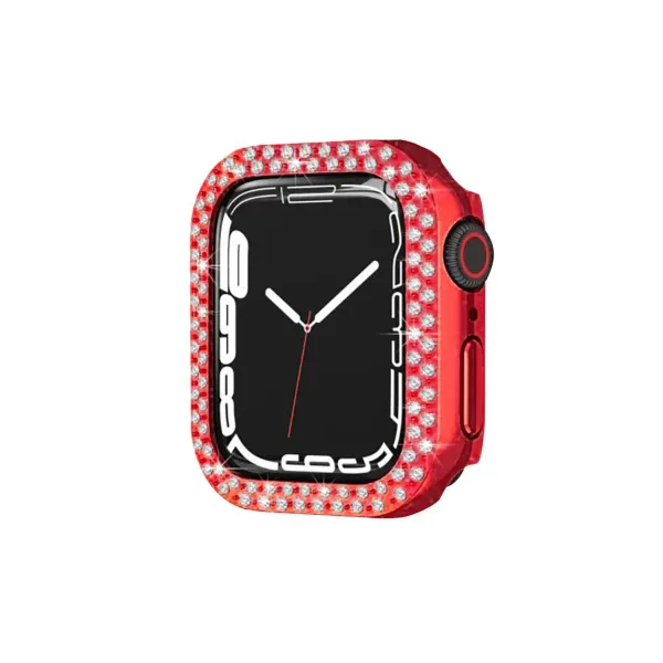 Apple Watch 44mm Taşlı Kasa - Kırmızı