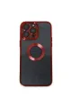 Apple İphone 14 Pro Max Kılıf Slot Silikon - Kırmızı