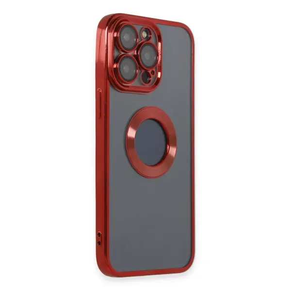 Apple İphone 14 Pro Max Kılıf Slot Silikon - Kırmızı