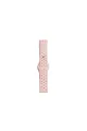Watch 22mm Spor Delikli Kordon - Pembe-beyaz