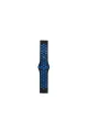 Watch 22mm Spor Delikli Kordon - Siyah-mavi
