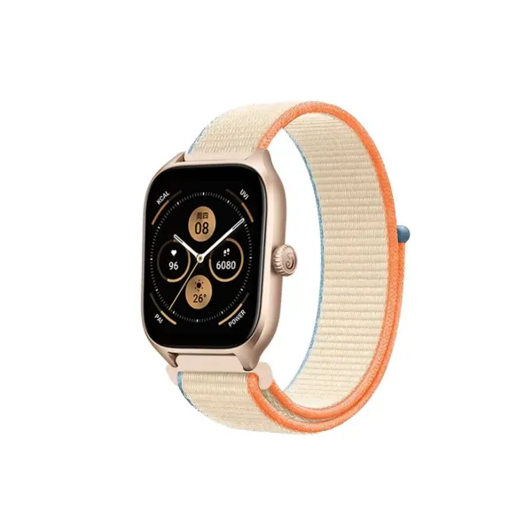 Watch 22mm Hasırlı Cırtcırtlı Kordon - Krem