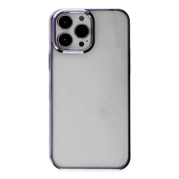 Apple İphone 13 Pro Max Kılıf Element Silikon - Mor