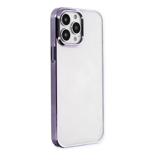 Apple İphone 13 Pro Max Kılıf Element Silikon - Mor