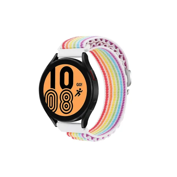 Watch 22mm Kr410 Kumaş Kordon - Gökkuşağı