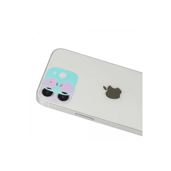 Apple İphone 12 Rainbow Kamera Lens Koruma Cam - Mor