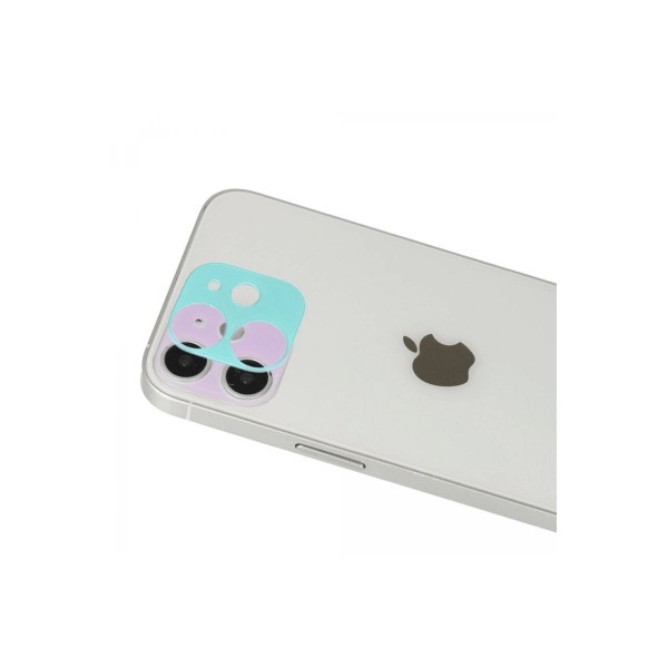 Apple İphone 12 Rainbow Kamera Lens Koruma Cam - Yeşil