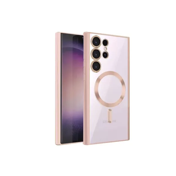 Samsung Galaxy S24 Ultra Kılıf Kross Magneticsafe Kapak - Rose
