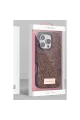 Onegif Apple İphone 16 Pro Bright Simli Kapak - Derin Mor