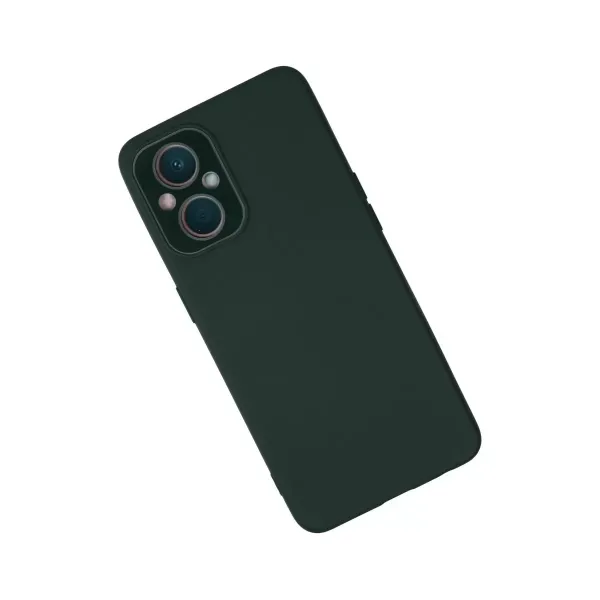 Oppo Reno 7 Lite Kılıf Lansman Glass Kapak - Koyu Yeşil