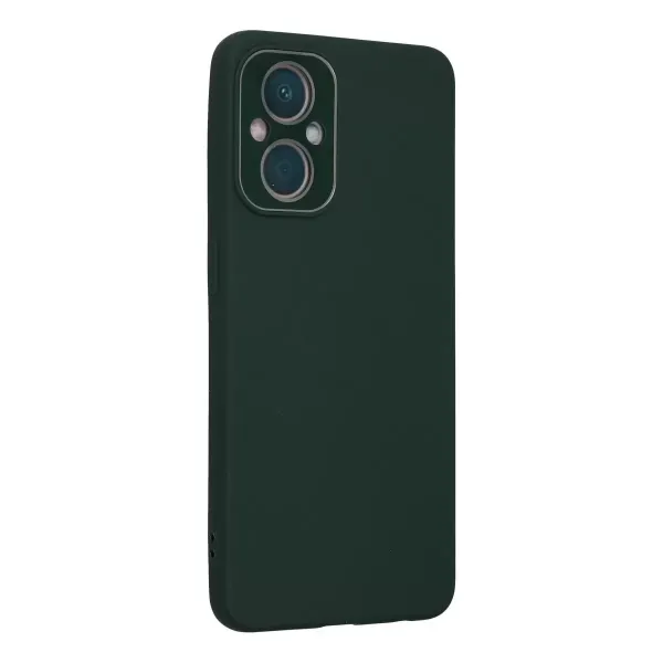 Oppo Reno 7 Lite Kılıf Lansman Glass Kapak - Koyu Yeşil