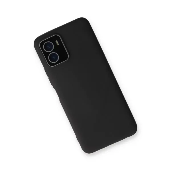 Vivo Y15s Kılıf Lansman Glass Kapak - Siyah