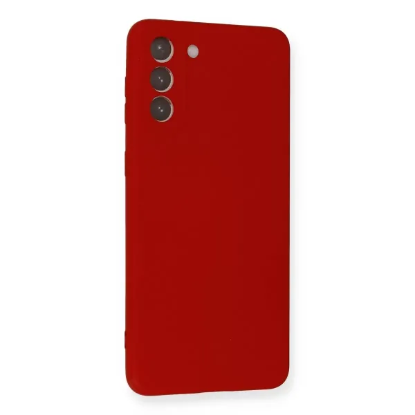 Samsung Galaxy S21 Plus Kılıf Nano İçi Kadife Silikon - Kırmızı