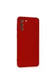 Samsung Galaxy S21 Plus Kılıf Nano İçi Kadife Silikon - Kırmızı