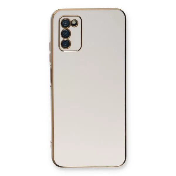 Samsung Galaxy A03s Kılıf Volet Silikon - Beyaz