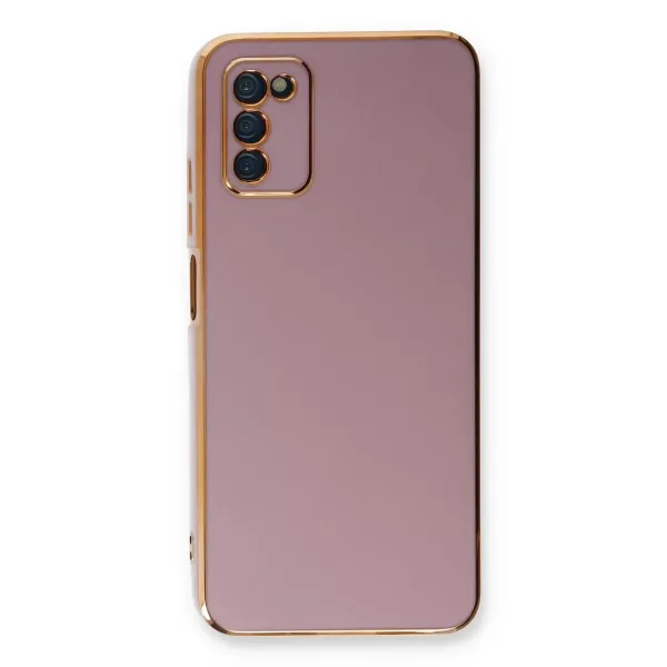 Samsung Galaxy A03s Kılıf Volet Silikon - Mor