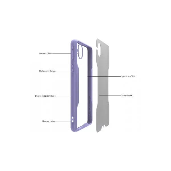 Samsung Galaxy A01 Core Kılıf Platin Silikon - Siyah