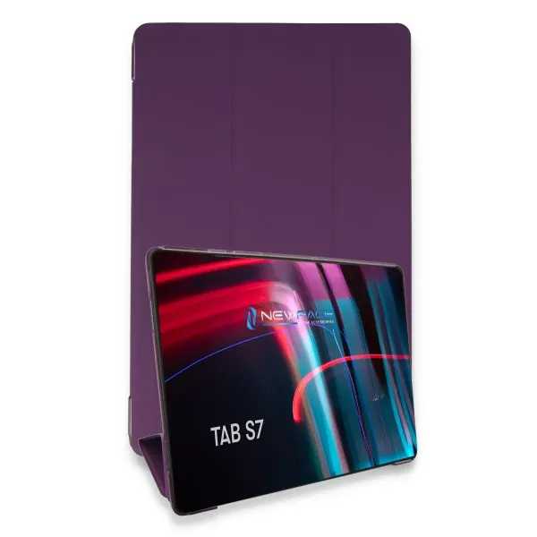 Samsung Galaxy T870 Tab S7 11 Kılıf Tablet Smart Kılıf - Mor