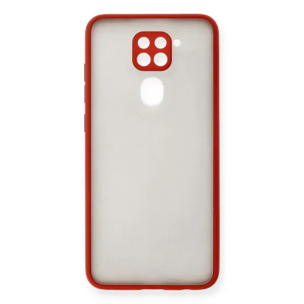 Xiaomi Redmi Note 9 Kılıf Montreal Silikon Kapak - Kırmızı