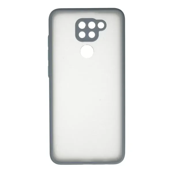 Xiaomi Redmi Note 9 Kılıf Montreal Silikon Kapak - Gri