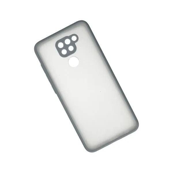 Xiaomi Redmi Note 9 Kılıf Montreal Silikon Kapak - Gri