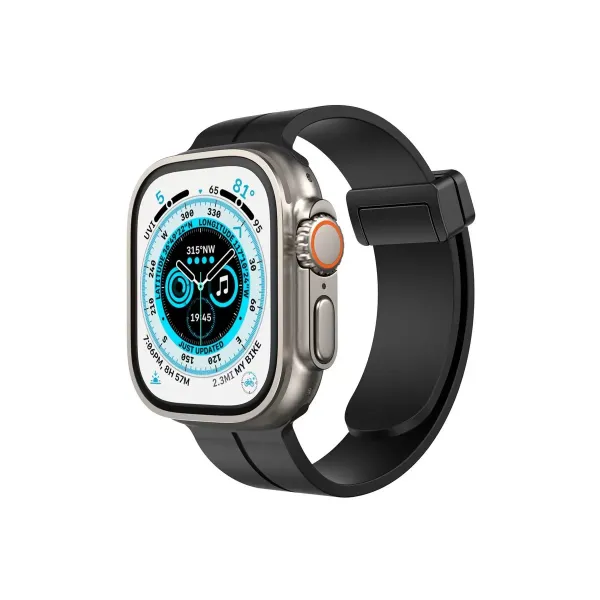 Apple Watch 38mm Kr412 Elegance Stylısh Kordon (saat Değildir) - Siyah