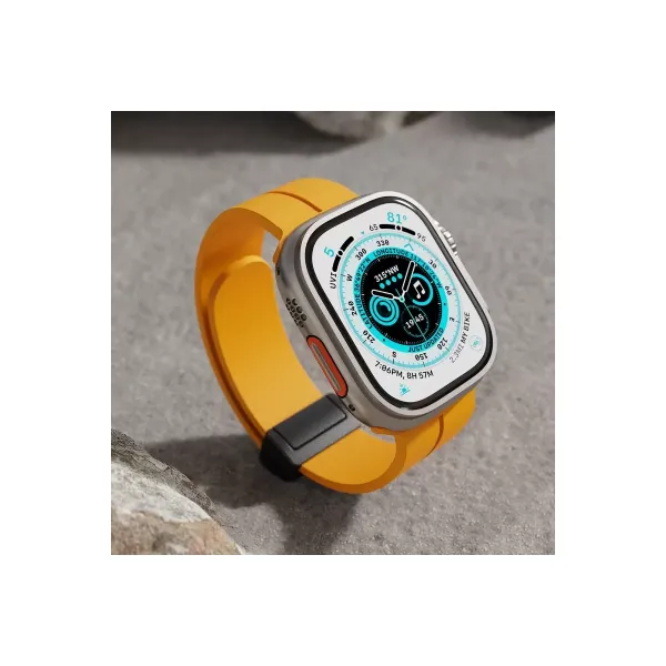 Apple Watch 42mm Kr412 Elegance Stylısh Kordon (saat Değildir) - Derin Mor