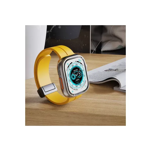 Apple Watch 42mm Kr412 Elegance Stylısh Kordon (saat Değildir) - Derin Mor