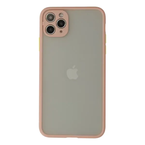 Apple İphone 12 Pro Max Kılıf Montreal Silikon Kapak - Pembe