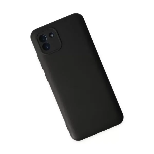 Samsung Galaxy A03 Kılıf Nano İçi Kadife Silikon - Siyah