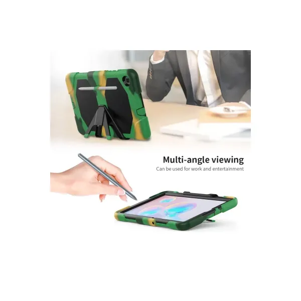 Samsung Galaxy P610 Tab S6 Lite 10.4 Kılıf Griffin Tablet Kapak - Kamuflaj