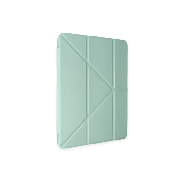 Apple İpad 10.2 (8.nesil) Kılıf Kalemlikli Mars Tablet Kılıfı - Açık Yeşil