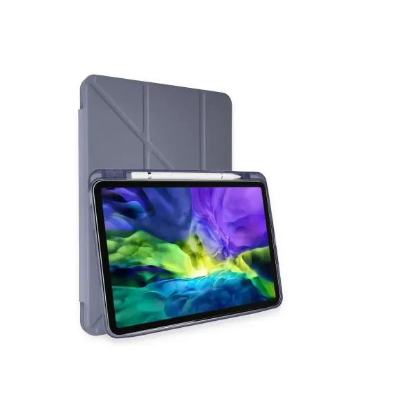 Apple İpad Air 4 10.9 Kılıf Kalemlikli Mars Tablet Kılıfı - Lavender