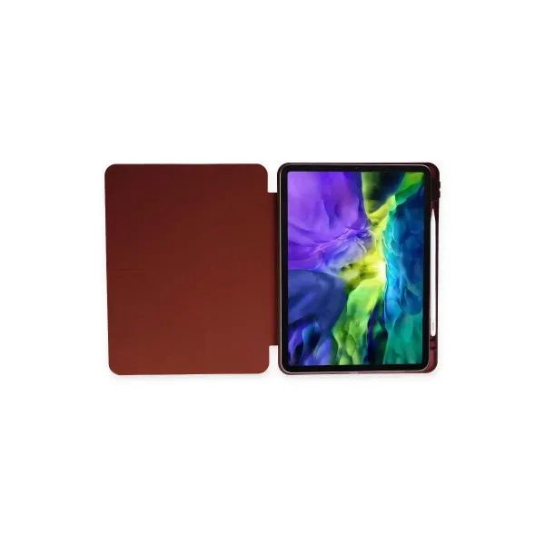 Apple İpad 9.7 (2018) Kılıf Kalemlikli Mars Tablet Kılıfı - Mürdüm
