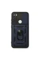 Xiaomi Redmi Note 8 Kılıf Pars Lens Yüzüklü Silikon - Lacivert