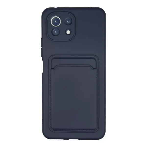 Xiaomi Mi 11 Kılıf Kelvin Kartvizitli Silikon - Lacivert