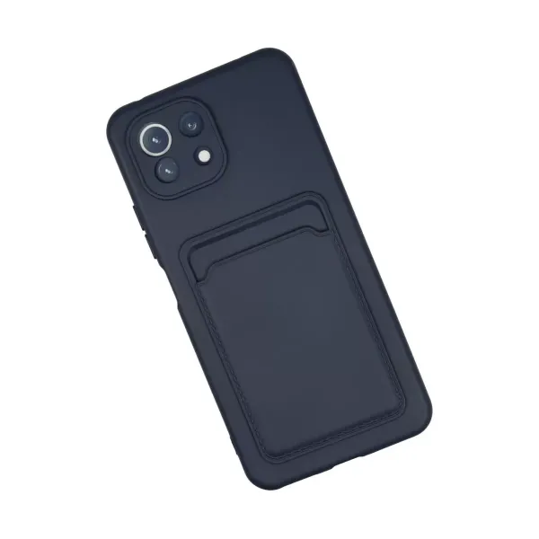 Xiaomi Mi 11 Kılıf Kelvin Kartvizitli Silikon - Lacivert