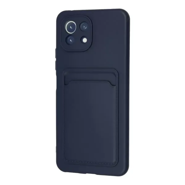 Xiaomi Mi 11 Kılıf Kelvin Kartvizitli Silikon - Lacivert