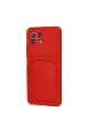 Xiaomi Mi 11 Lite Kılıf Kelvin Kartvizitli Silikon - Kırmızı