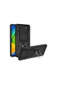 Xiaomi Redmi Note 9 4g Kılıf Pars Lens Yüzüklü Silikon - Siyah