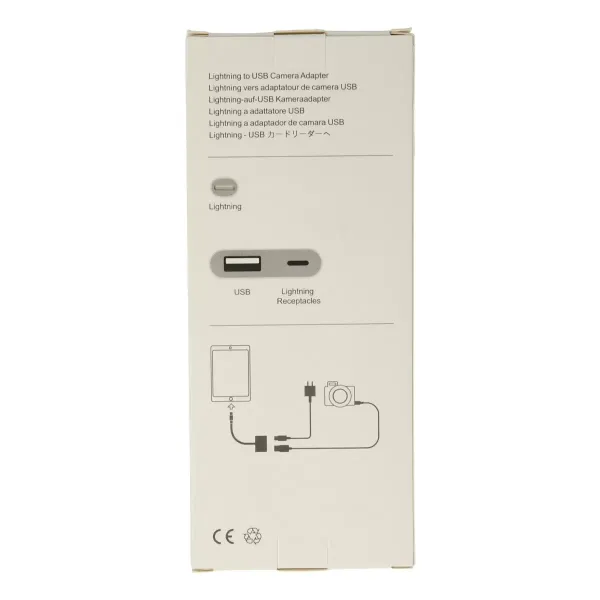 Apr22 Iphone Otg 2in1 - Beyaz