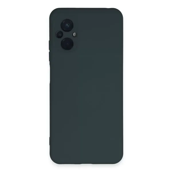 Xiaomi Poco M5 Kılıf Nano İçi Kadife Silikon - Koyu Yeşil