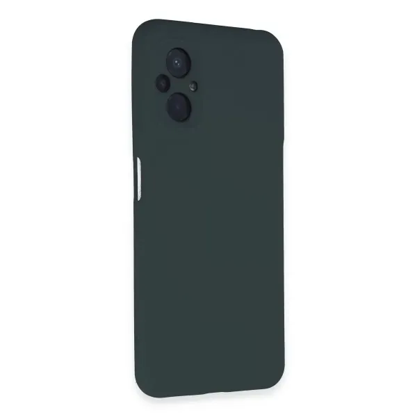 Xiaomi Poco M5 Kılıf Nano İçi Kadife Silikon - Koyu Yeşil