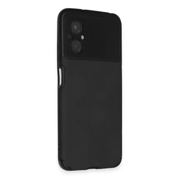 Xiaomi Poco M5 Kılıf Loop Deri Silikon - Siyah