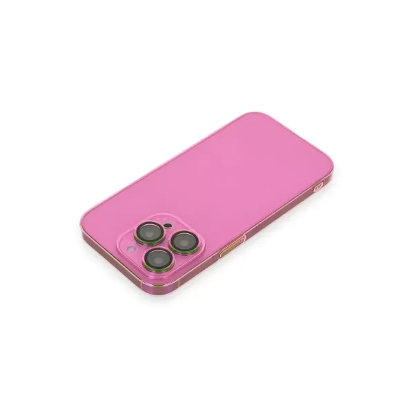 Apple İphone 13 Pro Max Kılıf Armada Lensli Kapak - Pembe