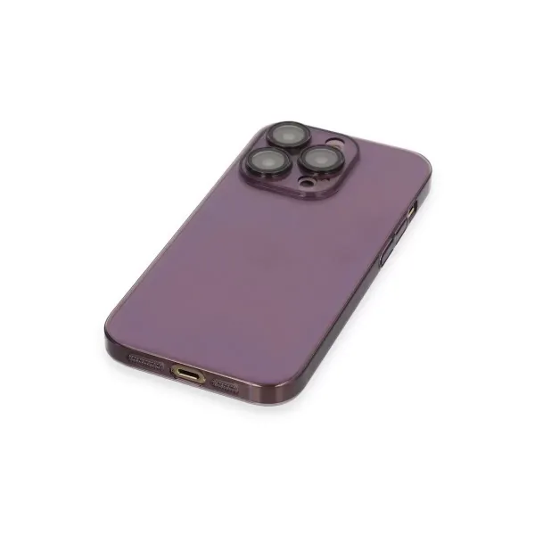 Apple İphone 14 Pro Kılıf Armada Lensli Kapak - Derin Mor