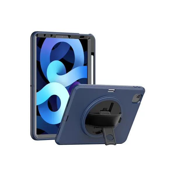 Apple İpad 2022 10.9 (10.nesil) Kılıf Hand Strap Tablet Kılıfı - Lacivert