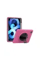Apple İpad 2022 10.9 (10.nesil) Kılıf Hand Strap Tablet Kılıfı - Pembe